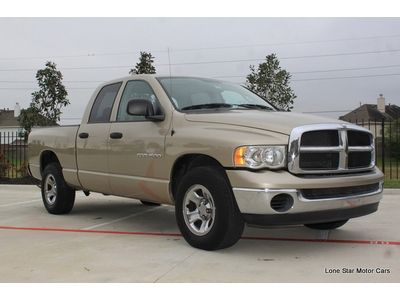 2005 dodge ram 1500 slt quad cab short bed 2wd 4.7 clean carfax 75k low miles tx