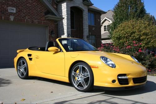 2008 porsche 911 turbo cabriolet awd, &lt;26k, warranty, ceramic brakes, $151k msrp