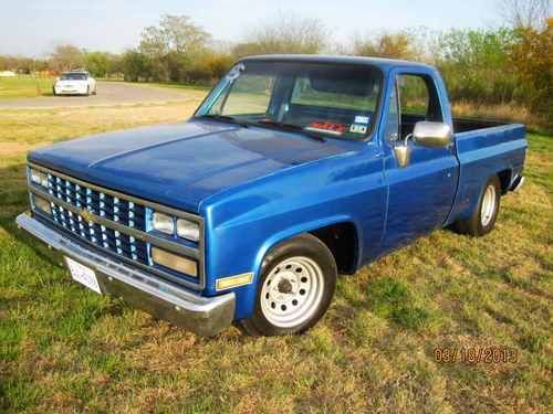 1984 chevy pickup c-10 1500 silverado truck chevrolet custom shortbed