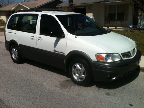 2004 pontiac montana, white, mini passenger van 4-door, 100,500 miles