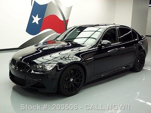 2011 bmw m3 sedan auto sunroof black on black only 39k texas direct auto