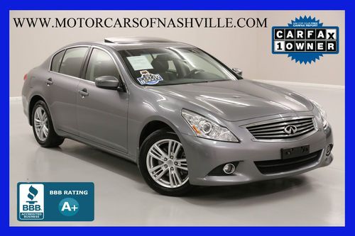 7-days *no reserve* '11 g25 x awd roof 1-owner carfax xenon full warranty save $