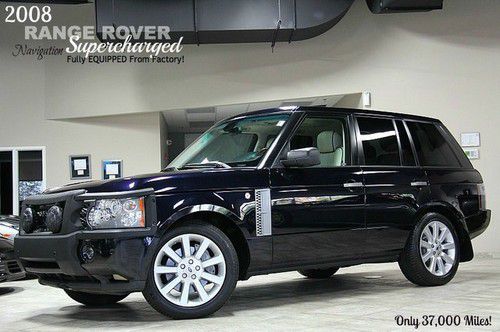 2008 land rover range rover supercharged hse navigation fully loaded serviced $$