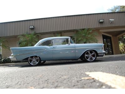 1957 chevrolet bel air 210 hardtop resto mod 4-speed ps pdb 4-wheel disc brakes