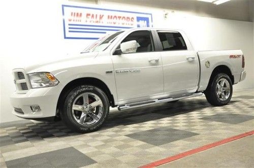 11 slt ram sport 5.7l hemi 4x4 4wd chrome low miles quad truck 12