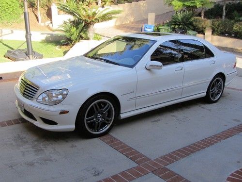2004 mercedes benz s55 amg, white/gray, 78573 miles, super condition