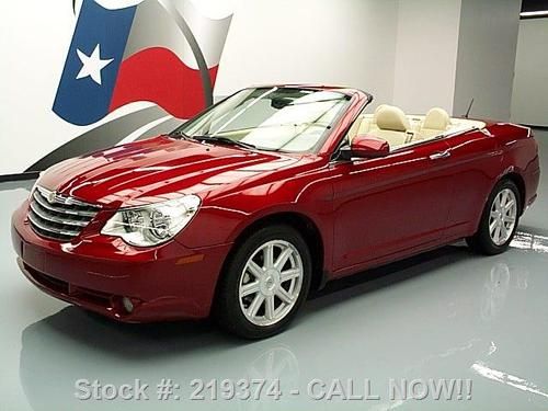 2008 chrysler sebring ltd convertible leather 32k miles texas direct auto