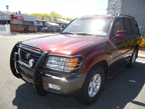 2000 toyota land cruiser sport utility landcruiser awd suv 3rd row no reserve