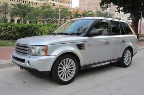 2006 range rover sport hse 60k mi silver / tan leather nav 19 " wheels 06 land