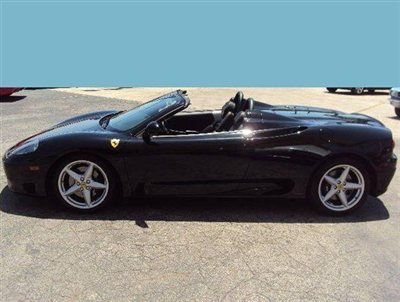 2005 ferrari 360 pider low miles (9k!) excellent inside &amp; out black black beauty