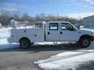 2002 Ford F-450 Crew Cab Utility/Crane Truck, image 3