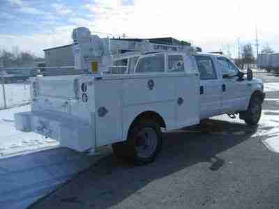 2002 Ford F-450 Crew Cab Utility/Crane Truck, image 4
