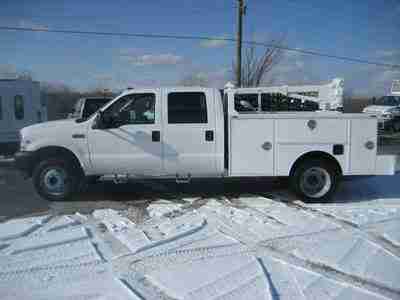 2002 Ford F-450 Crew Cab Utility/Crane Truck, image 7