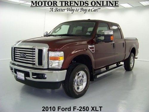 4x4 diesel xlt crew cab fx4 park assist sync media bed liner 2010 ford f250 35k