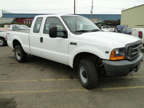 2000 ford f250 3/4 ton supercab 4x4 - white