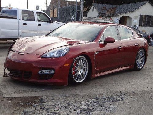 2010 porsche panamera turbo salvage repairable rebuilder only 65k miles!!!