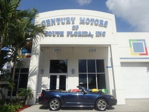 2001 ford mustang gt convertible blue 1-owner gorgeous!!