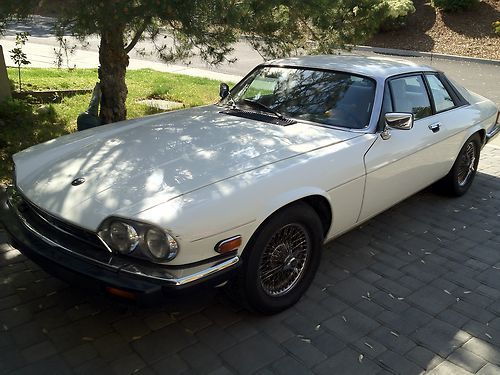 1990 jaguar xjs white coupe 2-door 5.3l great condition clean history