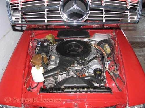 1973 Mercedes 450SL, Red w/ Classic Euro Bumpers being restored, image 2