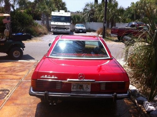 1973 Mercedes 450SL, Red w/ Classic Euro Bumpers being restored, image 3