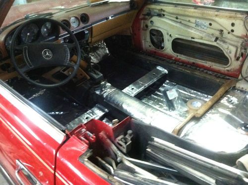 1973 Mercedes 450SL, Red w/ Classic Euro Bumpers being restored, image 5