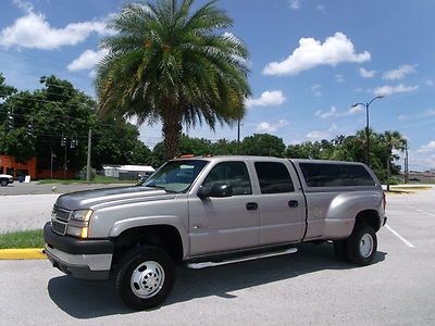 Chevy 3500 crew cab lt dually 4x4 1 ton dvd 6.6 duramax turbo diesel one owner