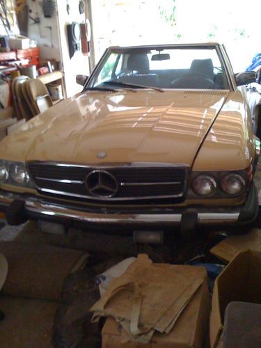 1985 mercedes-benz 380sl -95k miles..  soft top/hardtop florida