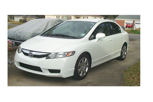 2009 honda civic lx, taffeta white, 19,500 mi