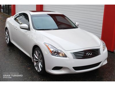 G37 sport, sport &amp; premium packages, navigation, backup cam, rare 6-speed manual