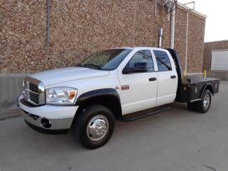 2009 dodge ram 3500 crew cab dually-cummins diesel-4x4-flatbed-hay hauler