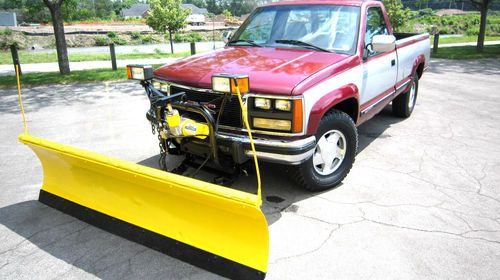 1988 gmc sierra sle 131.5 plow truck pick up 350 automatic new tires leather 4x4