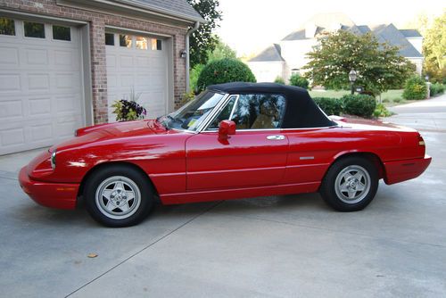 1991 alfa romeo spider veloce convertible 2-door 2.0l low miles always garaged