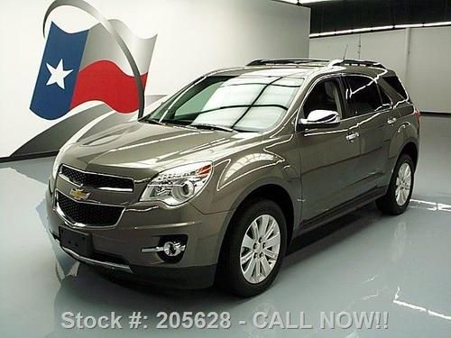 2011 chevy equinox ltz heated leather rear cam 21k mi! texas direct auto