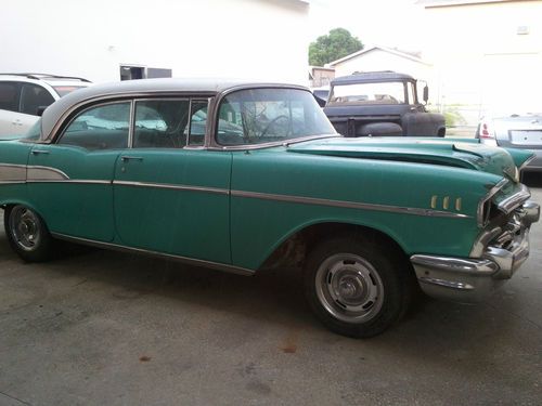 1957 chevrolet bel air base  4-door hardtop