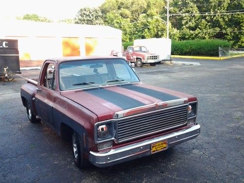 1978 chevy c-10 stepside 350 auto rat  rod lowered