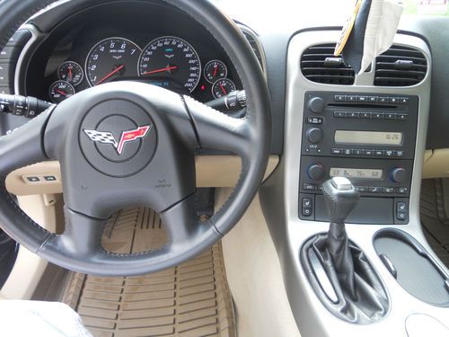 2005 Corvette, black exterior beige leather interior, excellent condition, US $28,900.00, image 6