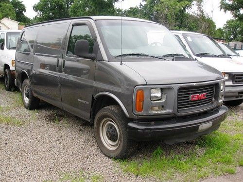 1998 gmc 3500 savana cargo van turbo diesel no reserve needs trans good engine