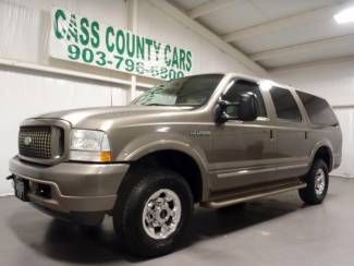 2003 ford excursion limited v10 4x4 dvd tv leather 167194 miles 2 owner