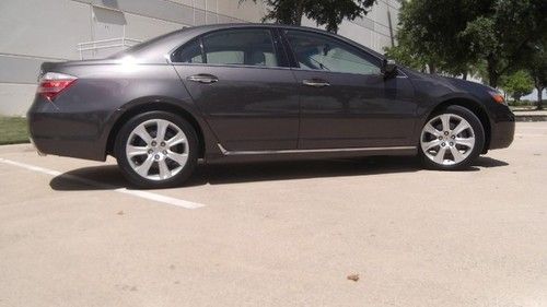 2010 acura rl tech gray/taupe leather sunroof navigation backup camera