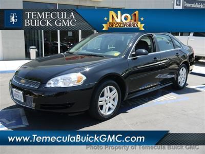 Chevrolet impala lt low miles 4dr sedan automatic 3.6l v6 vvt black - we finance