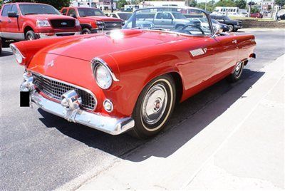 1955 ford thunderbird convertible removable hard top power seat power steering!