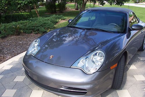 2003 porsche 911 carrera convt 20.5k mi, showroom cond-triple gray