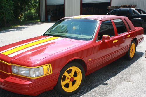 Washington redskins custom 1994 lincoln towncar - cragar rims - alpine audio