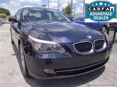 08 bmw 528i 1-owner 48k miles perfect condition luxury florida car wholesale