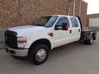 2010 ford f350 xl crew cab dually powerstroke diesel-4x4-c&amp;m flatbed-warranty