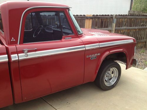 1968 dodge d100 pickup base standard cab big block 383  2 4 bbl