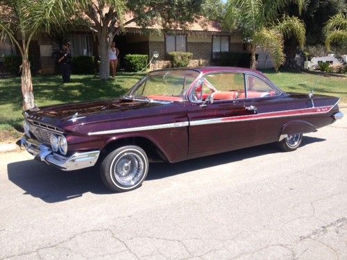 61 chevrolet impala, candy paint, 383 stroker, 14" daytons, restored, like new!