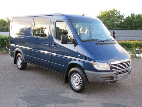 Dodge sprinter 2500 turbo diesel cargo van!!! blue color!!! one owner!!!