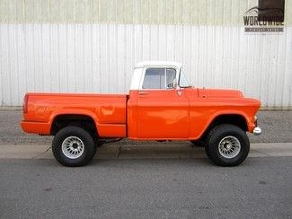 1956 chevy apache 4x4! fully restored! one of a kind! v8!