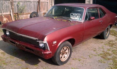 1972 chevy nova - 2 door coupe - original 350 motor &amp; tranny